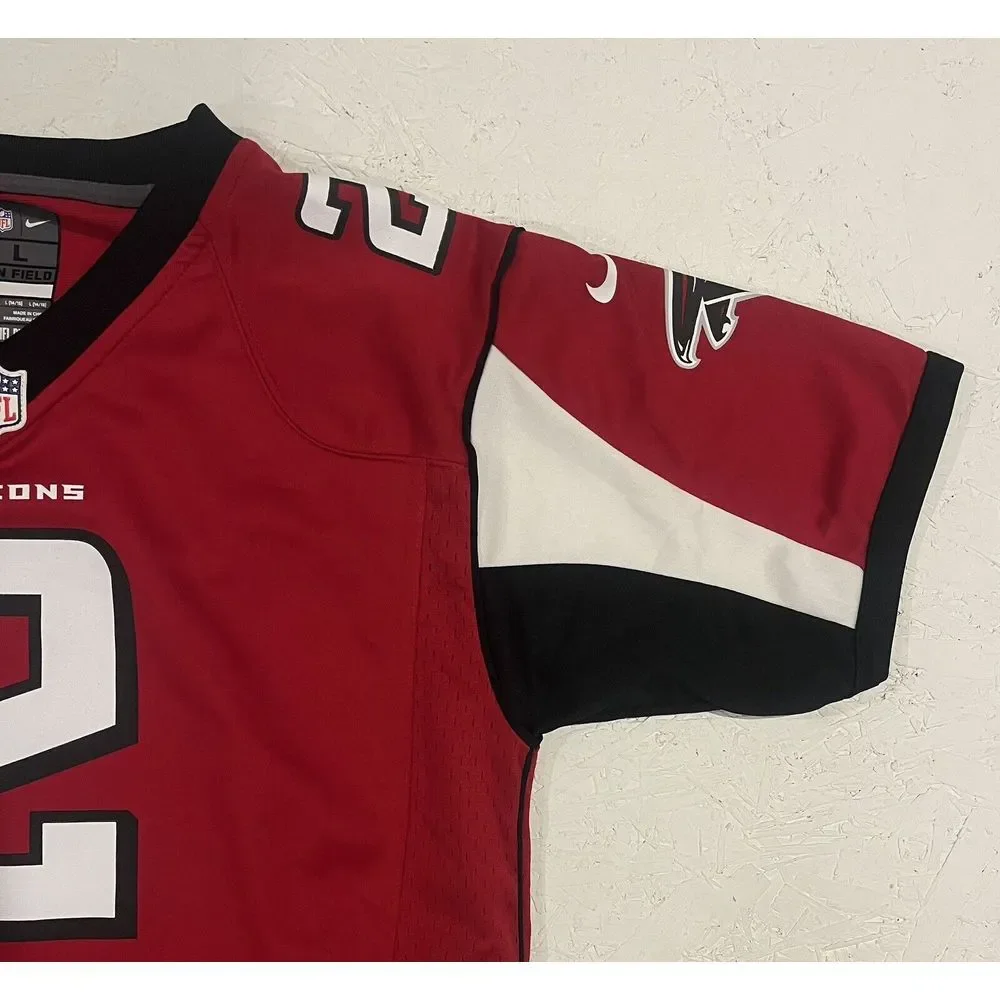 Matt‎ Ryan Atlanta Falcons Jersey Youth L Nike On Field Home Red #2 EUC